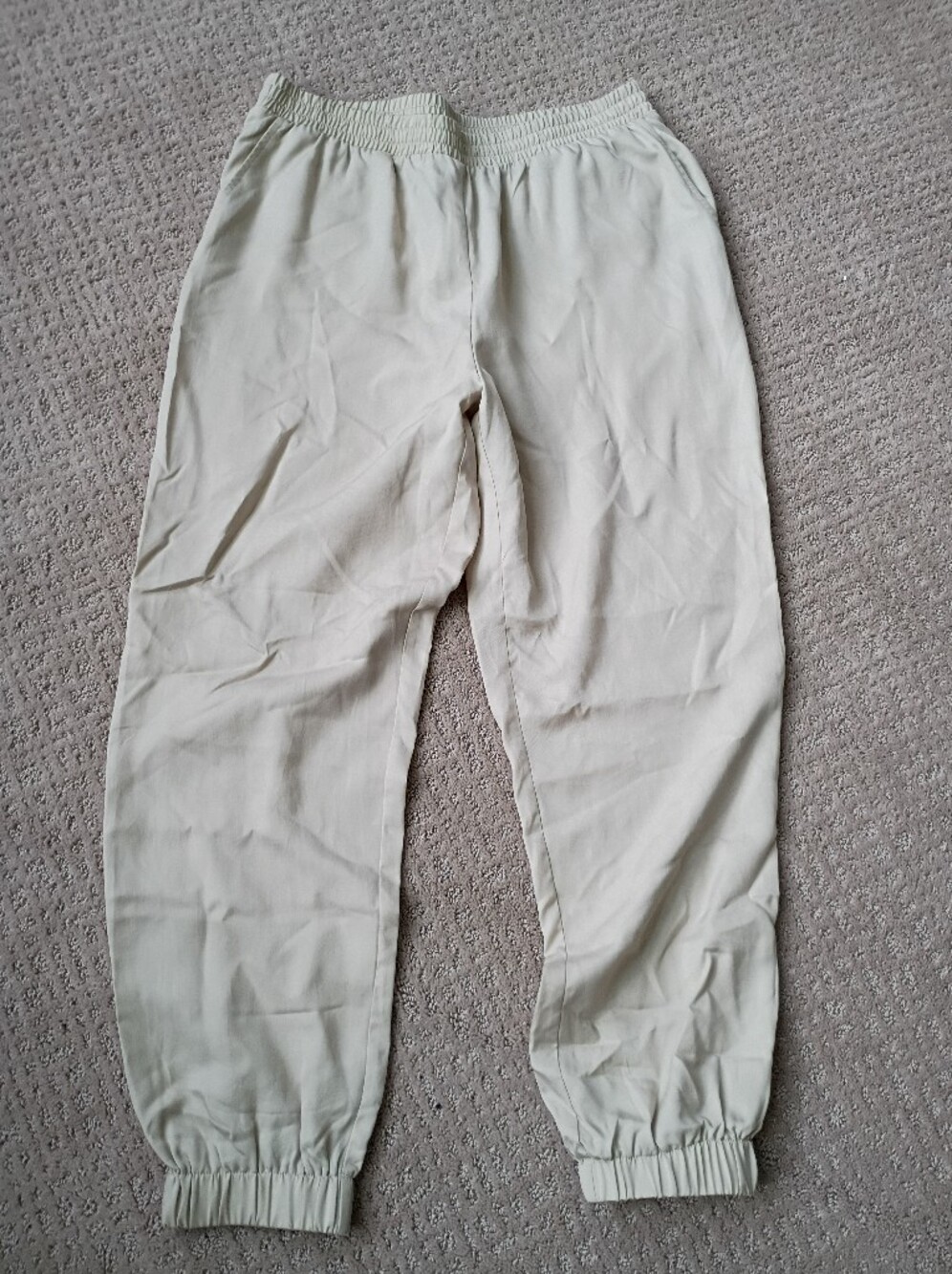 Haven Well Within Cozy Neutral Pants Large Jogger NEW 100% Tencel Lyocell